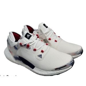 Adidas alphtorsion boost USA white blu red colors